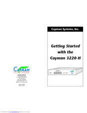 Cayman Systems 3220-H Series Getting Started Manual