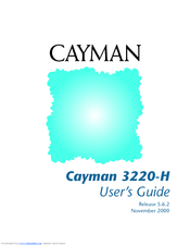 Cayman Systems 3220-H Series User Manual