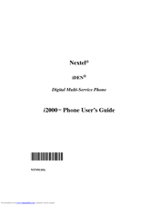 Motorola i2000 User Manual