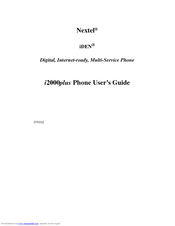 Motorola Nextel iDEN i2000plus User Manual