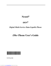 Motorola Nextel iDEN i58sr User Manual