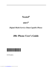 Motorola iDEN i88s User Manual