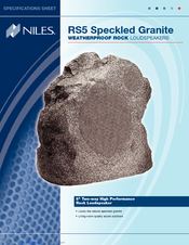 Niles RS5 Speckled Granite Specifications