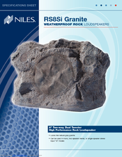 Niles RS8Si Granite Specification Sheet
