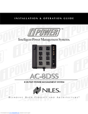 Niles iPower AC-8DSS Installation & Operating Manual