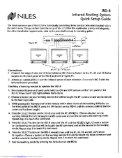 Niles IRD-8 Quick Setup Manual