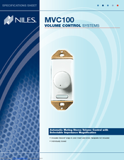 Niles MVC100 Features & Specifications  Manual