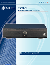Niles TVC-1 Specifications