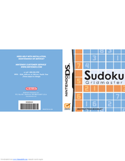 Nintendo Sodoku Gridmaster Instruction Booklet