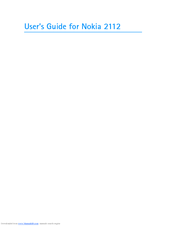 Nokia 2112 User Manual