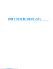 Nokia 2650 - Cell Phone 1 MB User Manual