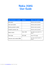 Nokia 3585i User Manual