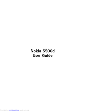 Nokia 5500d User Manual