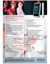 Nokia 002N1X3 Datasheet