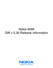 Nokia 6090 Release Notes