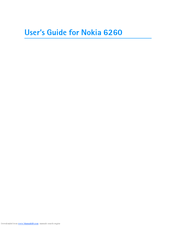 Nokia 6260 - Smartphone 6 MB User Manual