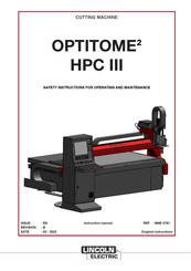 Lincoln Electric OPTITOME2 HPC III Instruction Manual