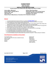 Hayman Reese 41312 Installation Instructions Manual