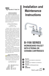 T&S B-1100 Series Installation Instructions Manual