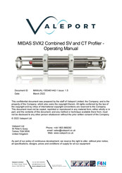 Valeport MIDAS SVX2 Operating Manual