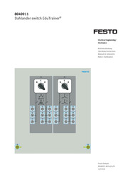 Festo EduTrainer 8040011 Operating Instructions Manual
