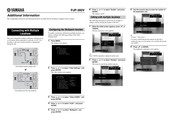 Yamaha PJP-300V Additional Information