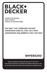 Black & Decker BHFEB520D Instruction Manual