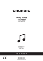 Grundig Dolby Atmos DSB 2000 User Manual