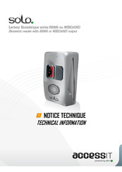 Eden accessit solo Technical Information