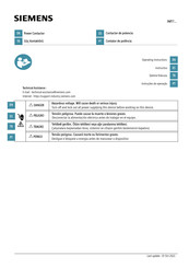 Siemens 3MT7022-1 Operating Instructions Manual