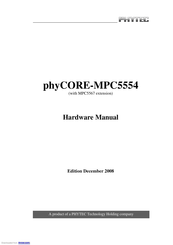 Phytec phyCORE-MPC5554 Hardware Manual