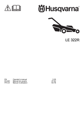 Husqvarna LE 322R Operator's Manual