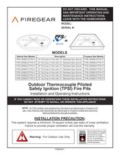 Firegear FPB-26SBS22TPSI-P Installation Manual