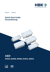 HBK AED 9501A Quick Start Manual