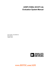 Analog Devices ADSP-21065L EZ-KIT Lite Manual