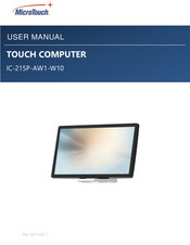 MicroTouch IC-215P-AW1-W10 User Manual