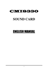PC Chips CMI8330 English Manual