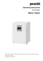 Phcbi MCO-170AC Operating Instructions Manual