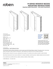 Robern M Series Mounting Instructions