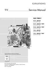 Grundig P45-848 FR/TEXT Service Manual