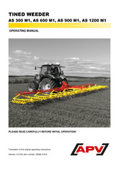 APV AS 300 M1 Operating Manual