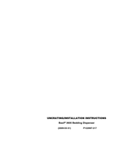 Steris Basil 3600 Installation Instructions Manual