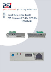 PSI Matrix PM Ethernet PP 40x Quick Reference Manual