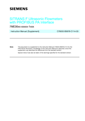 Siemens 7ME30 Instruction Manual