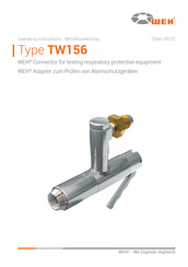 Weh TW156 Operating Instructions Manual