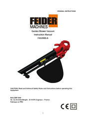 Feider Machines FAS3000-A Instruction Manual