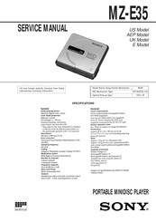Sony Ericsson MZ-E35 Service Manual