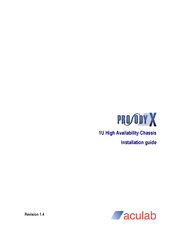 aculab Prosody X Installation Manual