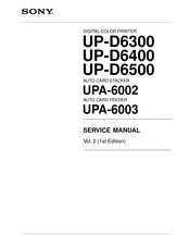 Sony UPA-6002 Service Manual