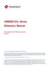 Cmsemicon CMS80F731 Series Reference Manual